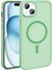 Apple Iphone 15 Plus Kılıf Renkli Magsafeli Arkası Buzlu Sert Sio Kapak 1