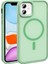 Apple Iphone 11 Kılıf Renkli Magsafeli Arkası Buzlu Sert Sio Kapak 1