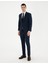 Erkek Lacivert Ex. Slim Fit Çizgili Yün Takım Elbise 50285254-VR033 3