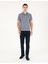 Erkek Lacivert Slim Fit Tişört 50288925-VR033 4