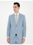 Erkek Açık Mavi Ekstra Slim Fit Çizgili Yün Takım Elbise 50285416-VR003 4