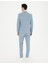 Erkek Açık Mavi Ekstra Slim Fit Çizgili Yün Takım Elbise 50285416-VR003 5