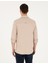 Erkek Bej Slim Fit Uzun Kollu Jean Gömlek 50288262-VR011 5