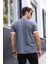 Erkek Future Nakışlı Slim Fit Bisiklet Yaka Omuz Biye Detaylı %100 Pamuk T-Shirt 2
