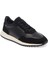 Siyah Hakiki Deri Erkek Sneaker - E24I1AY56666-W19 1