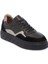 Siyah Hakiki Deri Kadın Sneaker - K24I1AY67300-A23 1