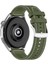 Xiaomi Mi Watch (Yuvarlak Kasa) Yeşilörgü Kumaş Hibrit Ayarlanabilir Silikon Lansman Saat Kordonu 2