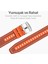 Xiaomi Mi Watch (Yuvarlak Kasa) Örgü Kumaş Hibrit Ayarlanabilir Silikon Lansman Saat Kordonu 3