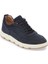 Lacivert Hakiki Nubuk Deri Erkek Sneaker - E24I1AY56683-C39 1