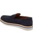 Lacivert Hakiki Süet Deri Erkek Loafer - E24I1AY56643-D44 2