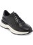 Siyah Hakiki Deri Erkek Sneaker - E24I1AY56721-A43 1
