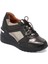 Siyah Hakiki Deri Kadın Sneaker - K24I1AY67144-A23 1