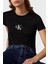 Calvin Klein Pamuklu Slim Fit T Shirt J20J223563BEH Bayan T Shirt J20J223563 Beh 3