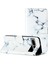 Google Piksel 7 Pro Manyetik Mermer Desen Tam Koruma Için Flip Case (Yurt Dışından) 5