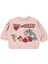 Tom ve Jerry Kız Bebek Sweatshirt 6-18 Ay Somon 1