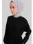 Kolu Bütün Viskon Tencel Elbise 24Y9821 Siyah 4