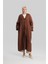 Kupra Keten Abaya 24Y5510 Acı Kahve 1