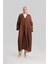 Kupra Keten Abaya 24Y5510 Acı Kahve 2