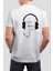 Music Is My Life Baskılı Beyaz Unisex Tişört C571 1