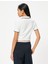 Basic Polo Yaka Crop Tişört Kısa Kollu Pamuklu Regular Fit 4