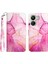 Xiaomi Redmi 13C 4g Kılıf Deri Cüzdan Telefon Kapağı-Pembe+Mor+Altın LS001 (Yurt Dışından) 1