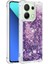 Xiaomi Redmi Için Not 13 4g Darbeye Dayanıklı Tpu Telefon Kılıfı Dahili Hareketli Kum Kapağı-Koyu Mor/kalpler (Yurt Dışından) 1