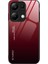 Xiaomi Redmi Note 13 Pro 4g Cep Telefonu Kılıfı Temperli Cam+Pc+Tpu Degrade Kapak-Kırmızı/siyah (Yurt Dışından) 1