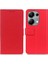 Xiaomi Redmi Note 13 4g Deri Cüzdan Kılıfı Görüntüleme Standı Telefon Kapağı-Kırmızı (Yurt Dışından) 1