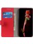 Xiaomi Redmi Note 13 4g Deri Cüzdan Kılıfı Görüntüleme Standı Telefon Kapağı-Kırmızı (Yurt Dışından) 2