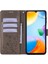 Xiaomi Redmi 10C 4g Cüzdan Kılıf Çiçek Deri Telefon Kapağı-Gri (Yurt Dışından) 2