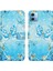 Xiaomi Redmi Için Note 12 5g (Çin)/(Hindistan) (Global)/poco X5 5g Case Pu Deri 3D Desen Cüzdan Kapak-Mavi Kelebek (Yurt Dışından) 1