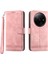 Xiaomi Redmi A3 Için Kapak Çevirin Darbeye Dayanıklı Baskılı Cüzdan Standı Mobil Deri Kılıf-Pembe (Yurt Dışından) 1