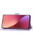Xiaomi Redmi Için Note 12 Pro+ 5g Telefon Kabuğu Cilt Taşlama Duygu Baskalı Çiçekler Stand Deri Cüzdan Bilek Kayışı ve Omuz Kayışı ile Kapak-Açık Mor (Yurt Dışından) 2