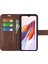 Xiaomi Redmi Için 12C 4g Buzağı Doku Pu Deri Deri Stand Cüzdan Kılıfı Kare Manyetik Toka Telefon Kapak Kılıfı (Yurt Dışından) 3