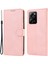 Xiaomi Redmi Için Note 12 Pro 5g/note 12 Pro Speed ​​5g/poco X5 Pro 5g Pu Deri Deri Stand Cüzdan Kapağı Strap-Pink ile (Yurt Dışından) 1
