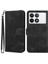 Xiaomi Için Redmi K70 5G/K70 Pro 5g Case Fil Kafa Deseni Deri Deri Flip Telefon Kapağı Black (Yurt Dışından) 1