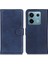 Xiaomi Redmi Için Note 13 Pro 5g Cep Telefon Kılıfları Cowhide Doku Pu Deri Kapak Blue (Yurt Dışından) 1