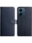 Xiaomi Redmi Için 13C 4g/poco C65 4g Case Orijinal Inek Deri Nappa Doku Telefon Kapak Mavisi (Yurt Dışından) 1
