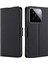 Xiaomi Için 14 Vaka Kartı Tutucu Yan Manyetik Toka Deri Kapak-Siyah (Yurt Dışından) 1