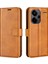 Xiaomi Redmi Için Note 13 Pro+ 5g Case Pu Pu Deri Buzağı Doku Telefon Stand Kapak Sarı (Yurt Dışından) 1