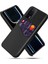Xiaomi Poco F5 Pro 5g/redmi K60 Pro 5G/K60 5g Pu Deri Kaplamalı Pc Kart Tutucu Kılıf Doku Doku Anti-Slip Telefon Kapak Black (Yurt Dışından) 1