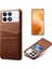 Xiaomi Için Redmi K70E 5g Cep Telefonu Kılıfı Pu+Sert Pc Çift Kart Yuvaları Geri Kapak Kılıfı (Yurt Dışından) 1