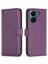 Xiaomi Redmi Için 13C 4g/poco C65 4g Case Pu Pu Deri Yatay Stand Telefon Kapak-Dark Mor (Yurt Dışından) 1