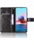 Çılgın At Doku Cüzdan Tasarımı Pu Deri Stand Koruyucu Xiaomi Redmi Note 10 4g/not 10S/POCO M5S 4g-Black (Yurt Dışından) 5