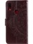 Mandala Desen Cüzdanı Standı Deri Flip Case Xiaomi Redmi Not 7s/not 7/not 7 Pro (Hindistan) -Bark Brown (Yurt Dışından) 3