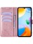 Xiaomi Redmi Için 10C 4g Cüzdan Kılıf Çiçek Deri Telefon Kapağı-Gül Altın (Yurt Dışından) 2