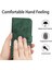 Xiaomi Redmi Için Note 12 Pro 5g/note 12 Pro Speed ​​5g/poco X5 Pro 5g HT04 Flip Case, Ayçiçeği Baskılı Cüzdan Cilt Touch Pu Deri Stand Manyetik Telefon Kapağı El Strap-Dark Yeşil (Yurt Dışından) 4
