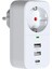 Ftr-17 Isıya Dayanıklı Çocuk Koruma 2 USB 1 x Type C Akım Termal Akım Korumalı Priz 1