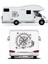 Pusula Dalga Offroad 4x4 Adventure Kamp Araba Oto Motosiklet Karavan Sticker 00067 4