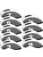 Golf Golfçü Golf Kol Gri Için 9 Headcovers (Yurt Dışından) 1